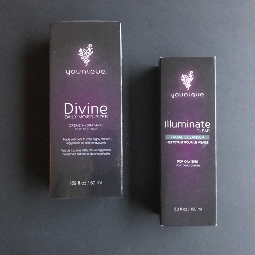NIB Younique Cleanser and Moisturizer Set